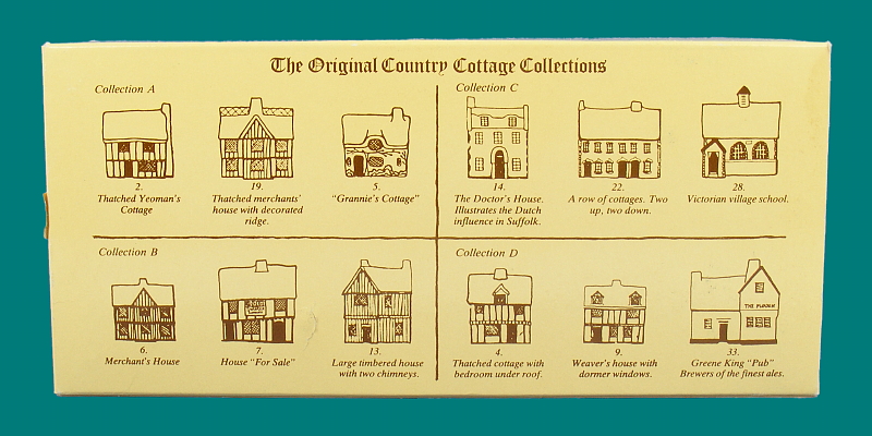 Image of Mudlen End Studio Country Cottage Set of 4 (Back)